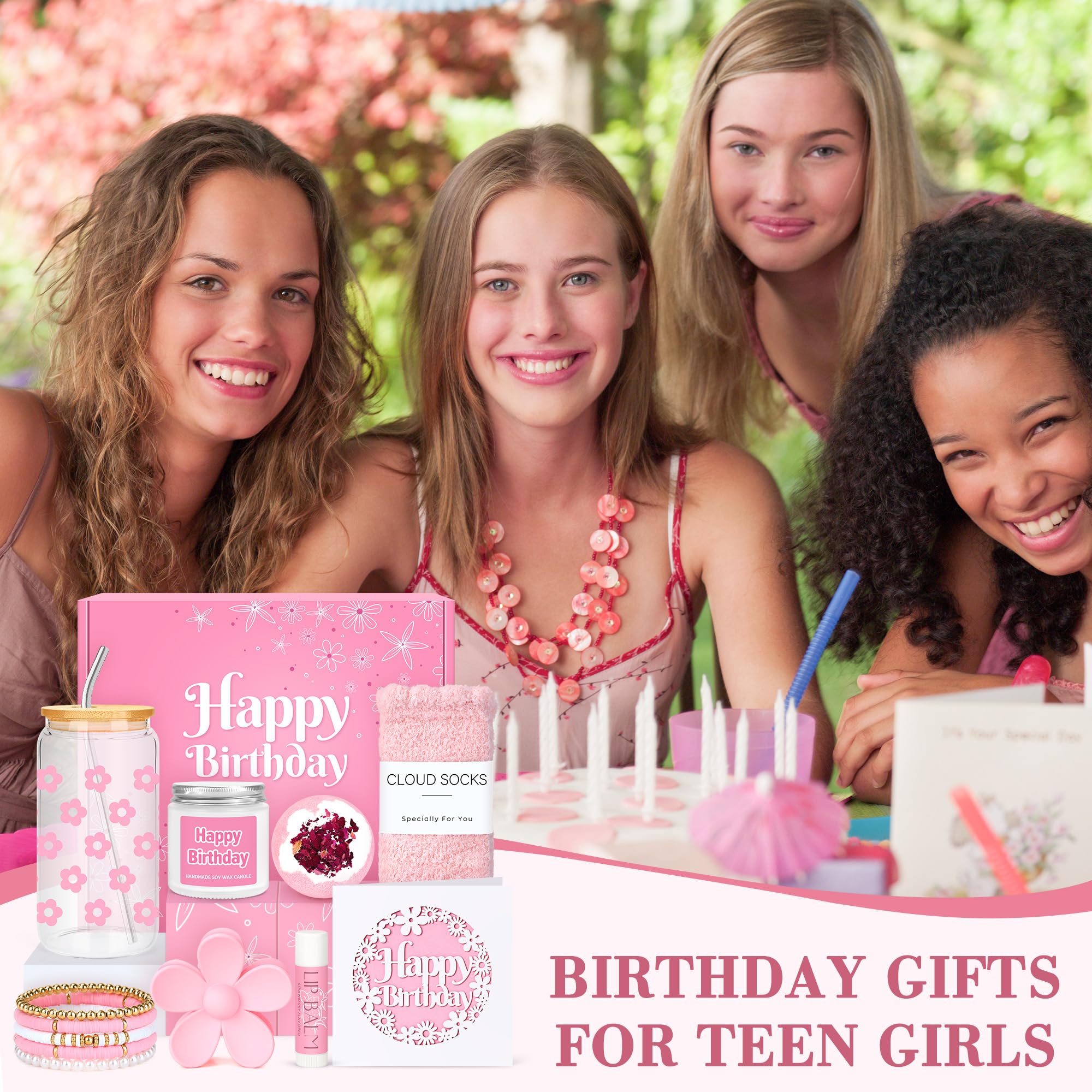 CHESACE paper-cut 'Happy Birthday' card completes the gift presentation