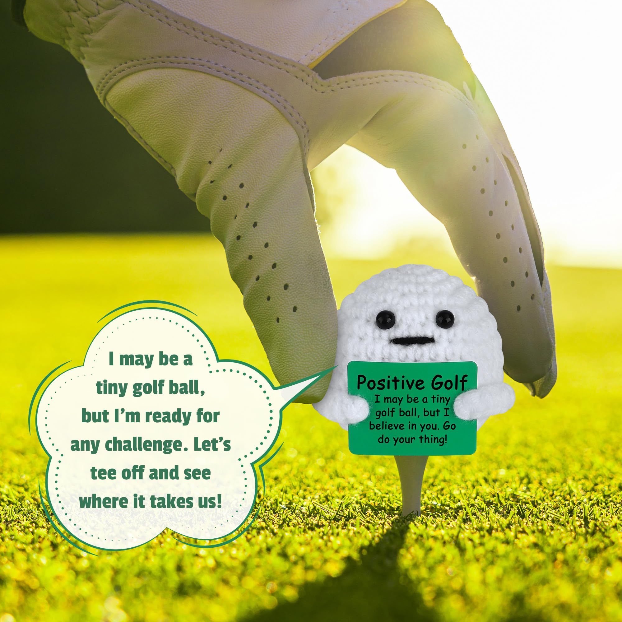 CHESACE golf ball crochet adds rustic charm to bags