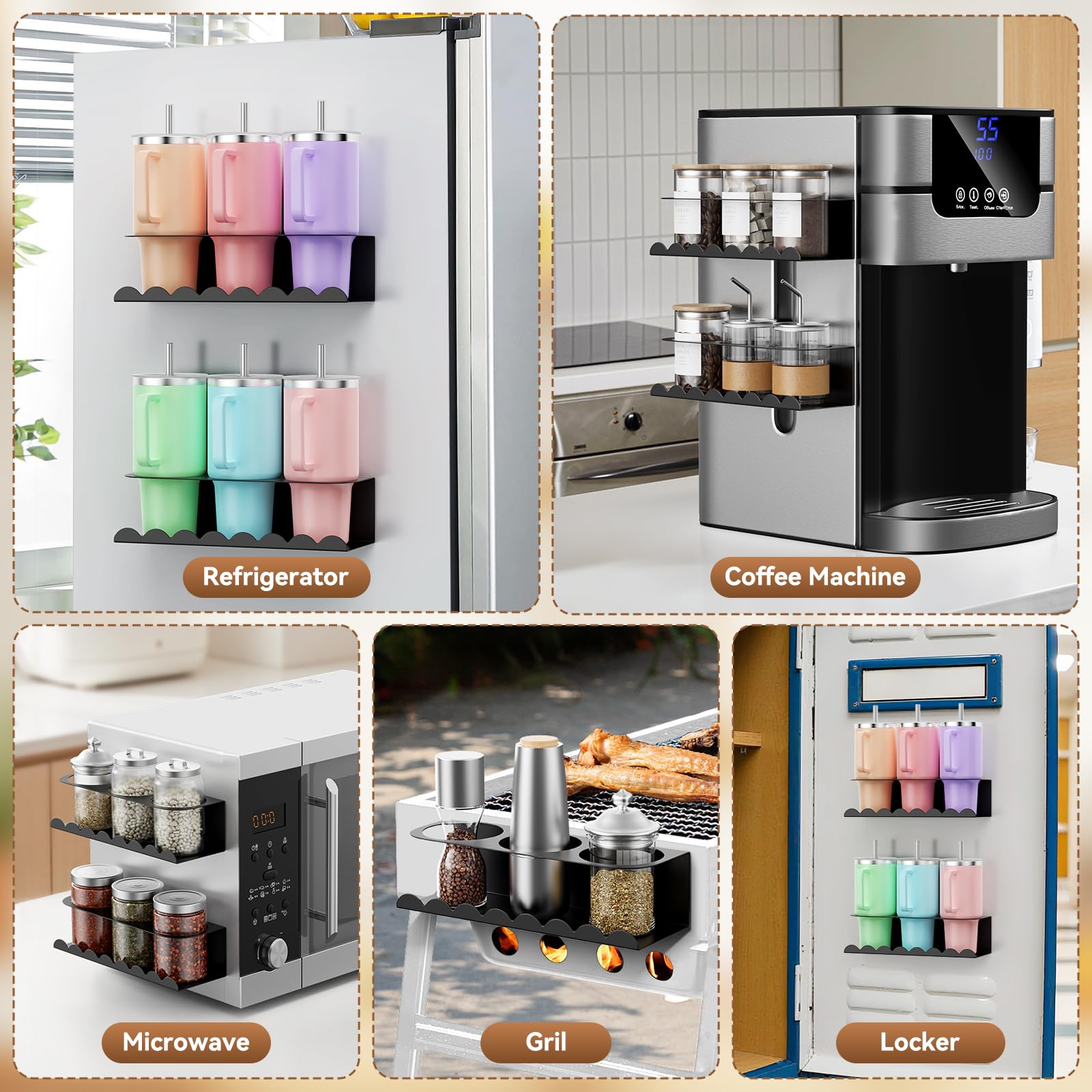Chewlish easy-move magnetic back lets you relocate storage.