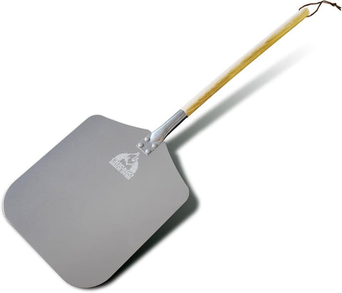 Chicago Brick Oven pizza peel with aluminum head for easy dough transfer in hot ovens
