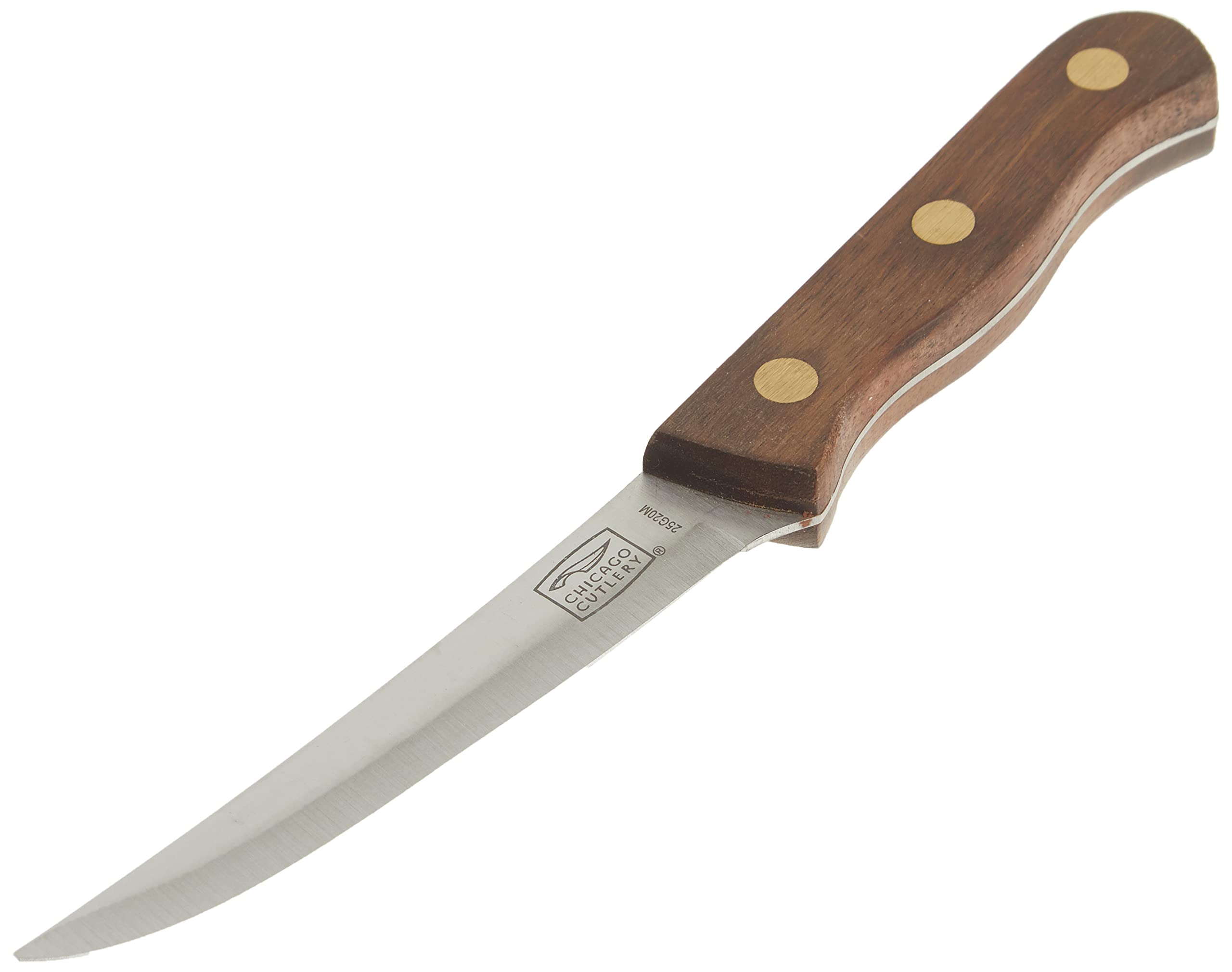 Dinner table scene shows knives ready for steak night with family.