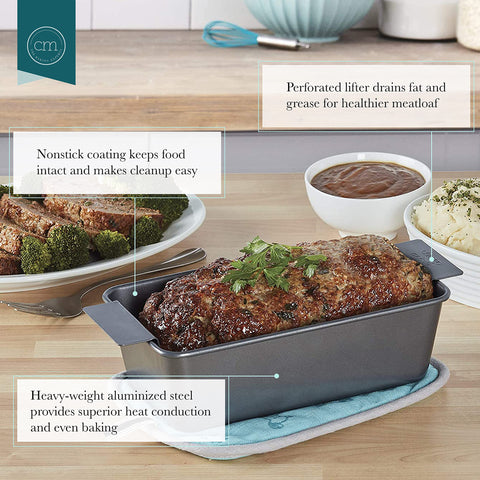 Chicago Metallic pan in grey to fit 12-2 inch meatloaf needs