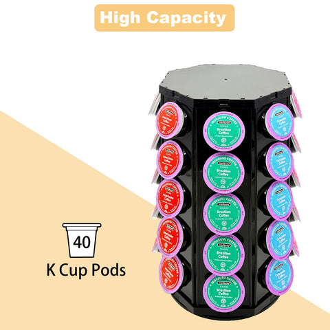 CHICBAKE K Cup Holder stores up to 40 pods to keep countertops tidy.