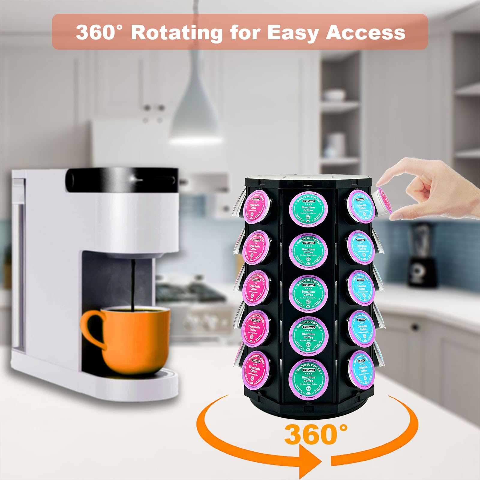 CHICBAKE K Cup Holder features quick two-step assembly for a stylish setup.