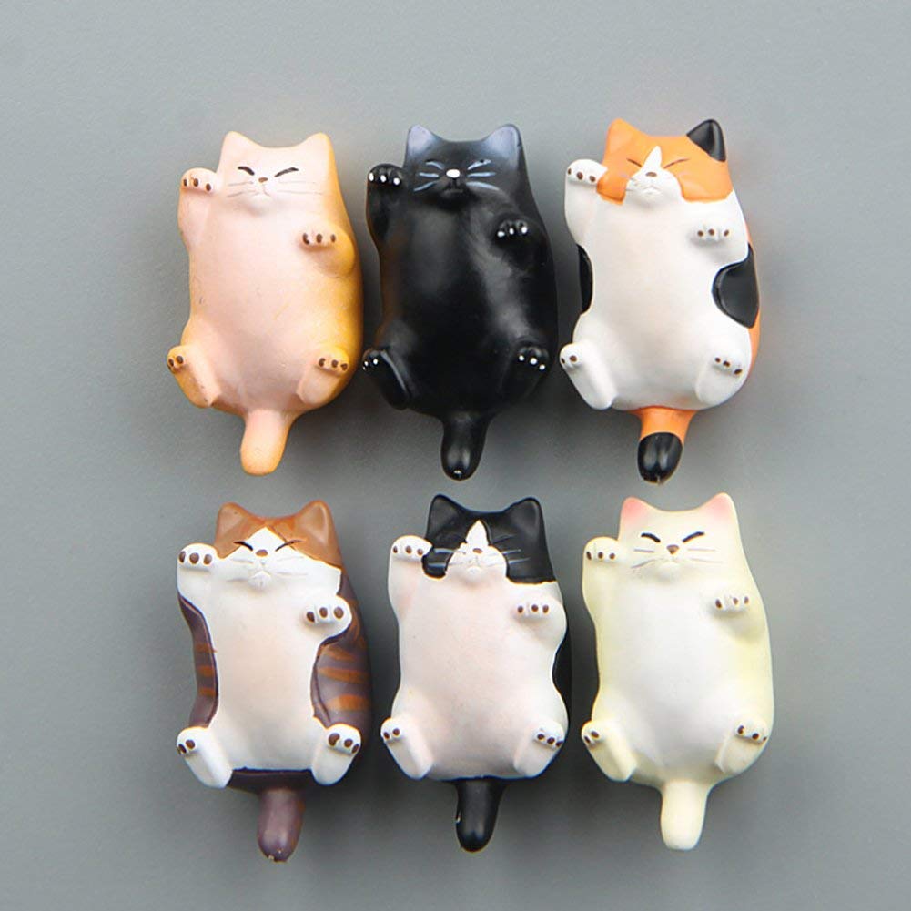 CHICHIC cat magnets on locker personalize spaces while securing small papers