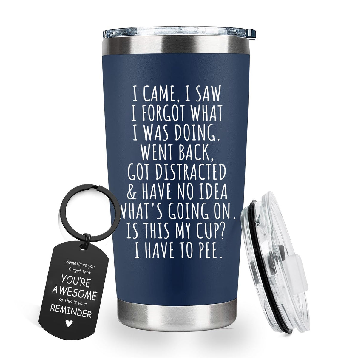 CHICKOR I Came I Saw I Forgot mug front view, humorous retirement design.