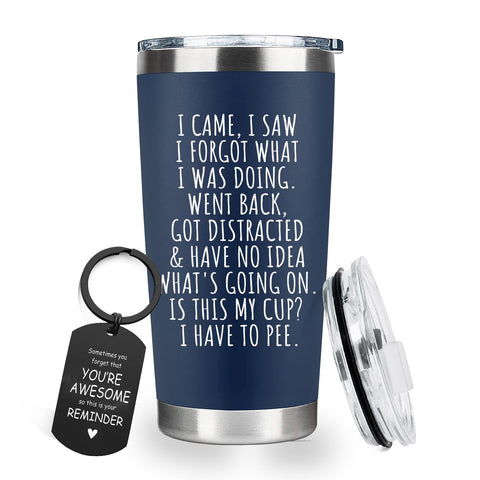 CHICKOR I Came I Saw I Forgot mug front view, humorous retirement design.