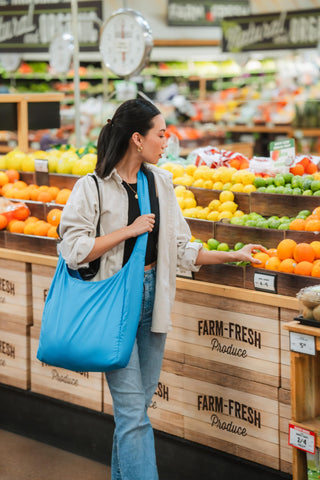 ChicoBag Sling rePETe Refine durable fabric built to last through daily use.