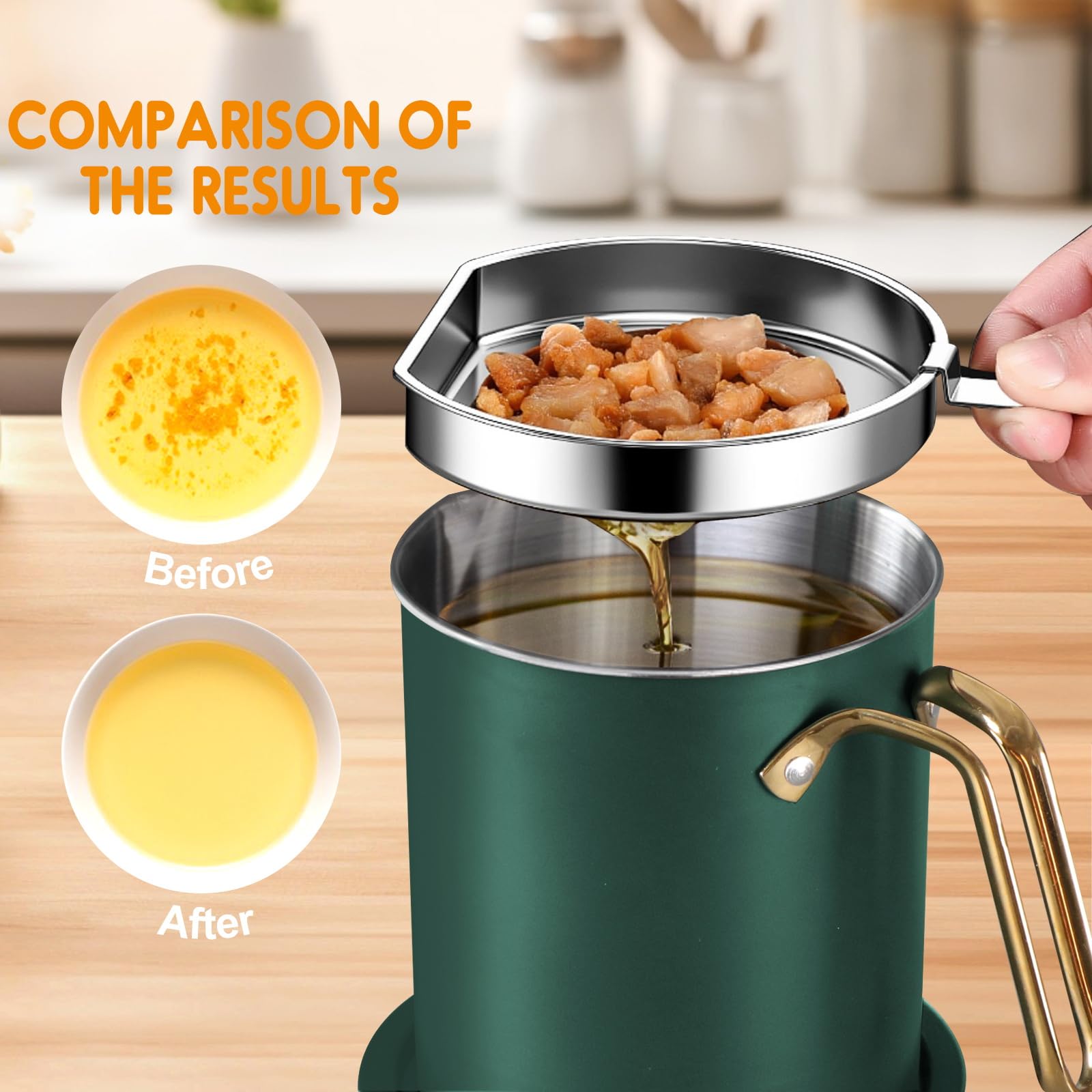 Chihee grease saver tight-fitting lid seals stored oil against dust