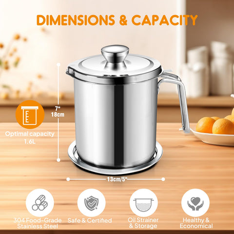 Chihee grease container dust-proof lid protects oil from contaminants.