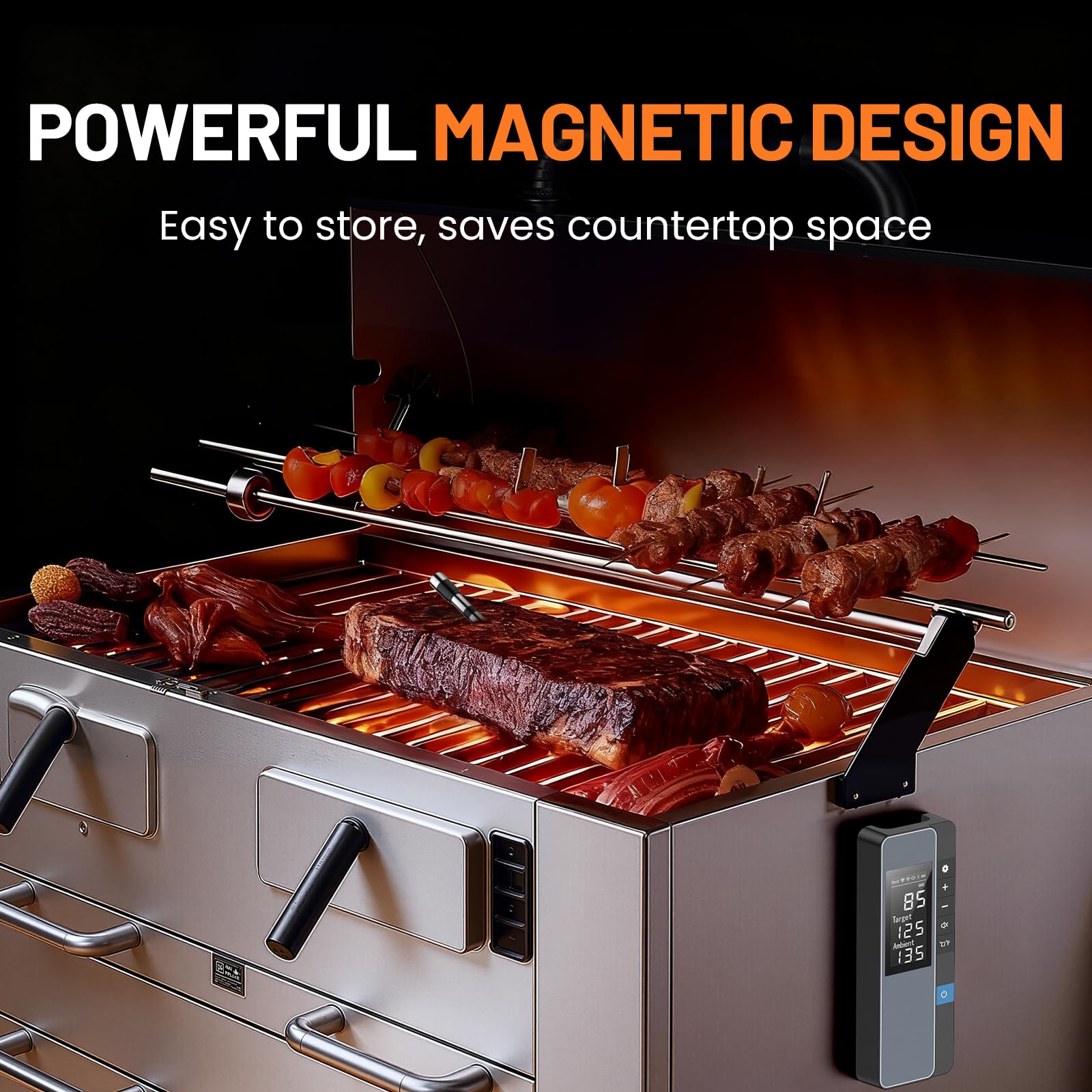Chihod eight built-in presets simplify temps for common meats