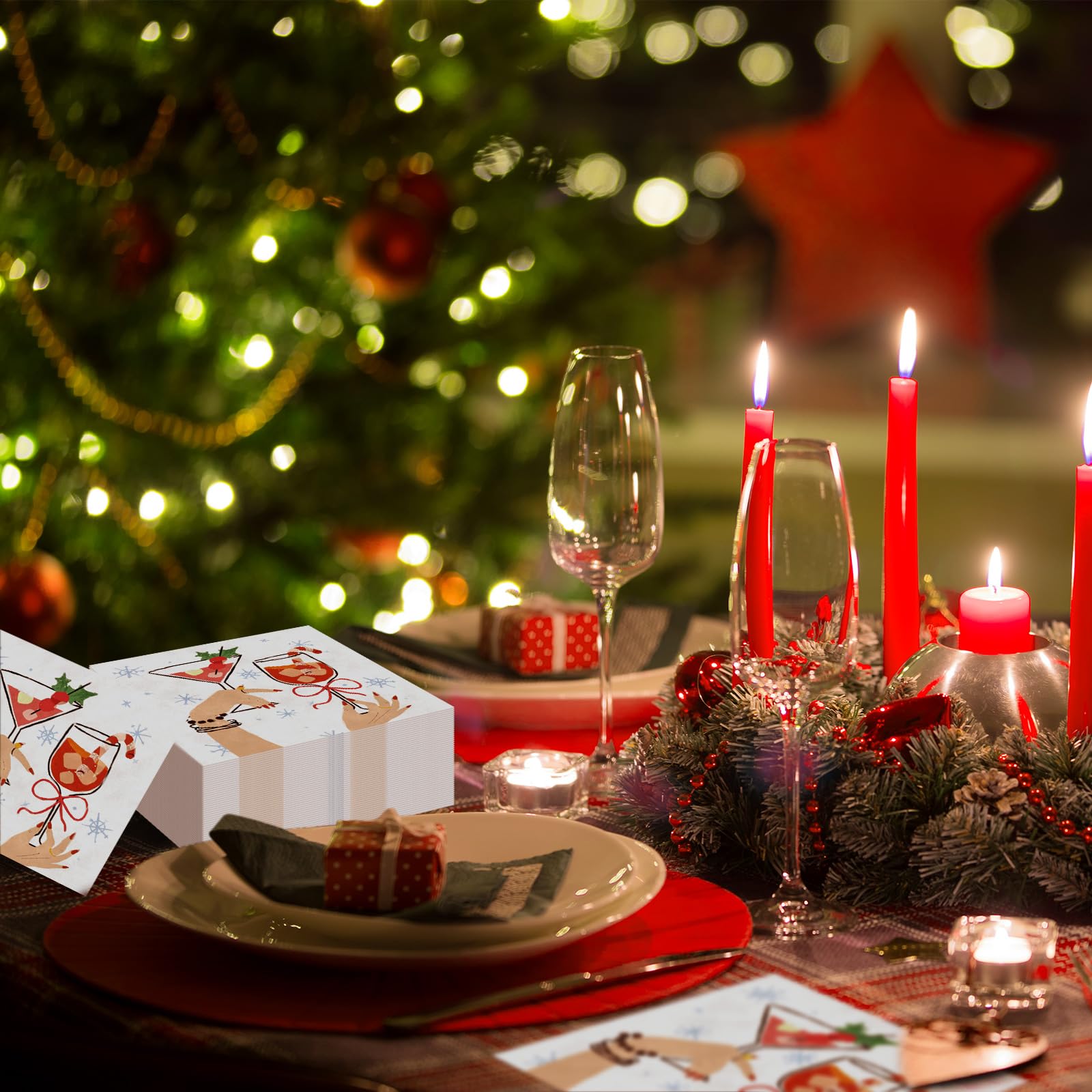 Chiisong disposable napkins for holiday party setups and quick cleanup.