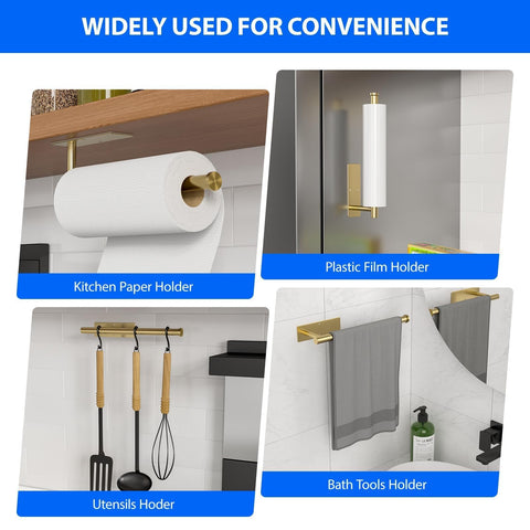 CHIKESI space-saving wall-mount holder keeps counters clear.
