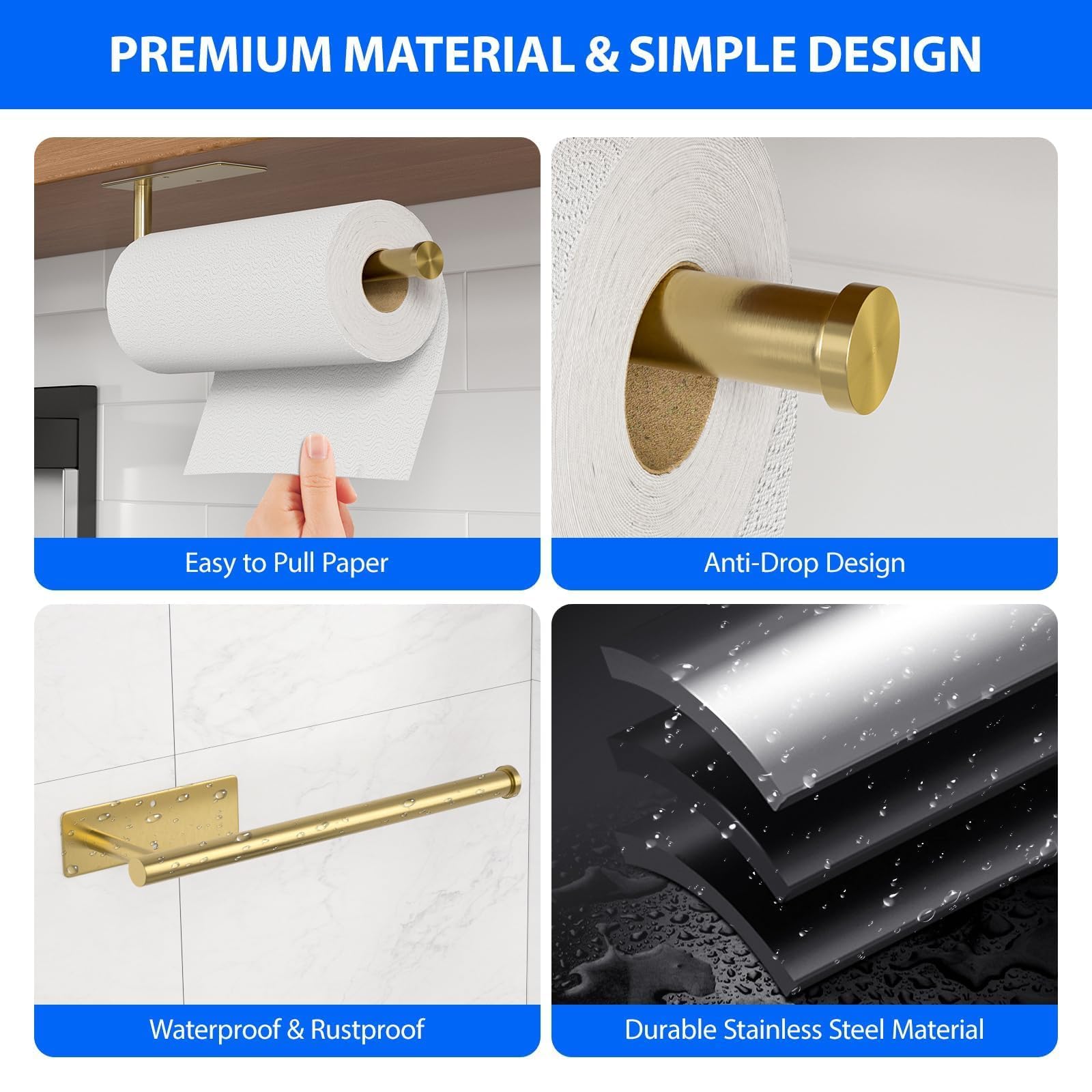 CHIKESI stainless steel SUS304 durability for wet and dry spaces.
