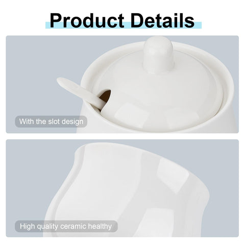 ChilDike white ceramic serving pieces on table.