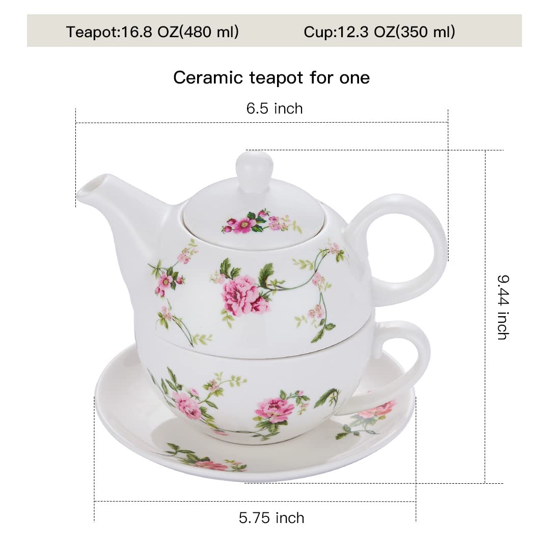 CHILDIKE porcelain teacup 12oz close-up with sturdy handle and smooth glaze