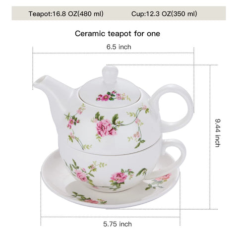 CHILDIKE porcelain teacup 12oz close-up with sturdy handle and smooth glaze