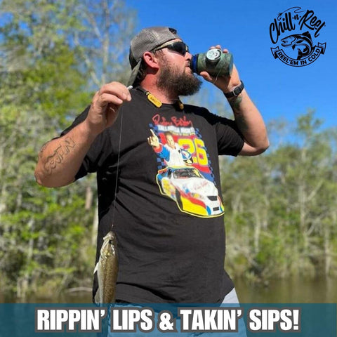 Chill-N-Reel fits standard 12 oz and 16 oz cans.
