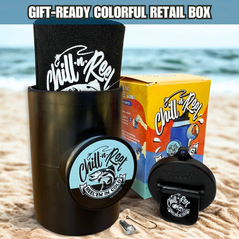 Chill-N-Reel made in USA badge and rugged construction in Oklahoma