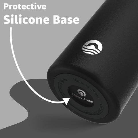 Chill Oasis bottle with silicone gasket seal to prevent leaks