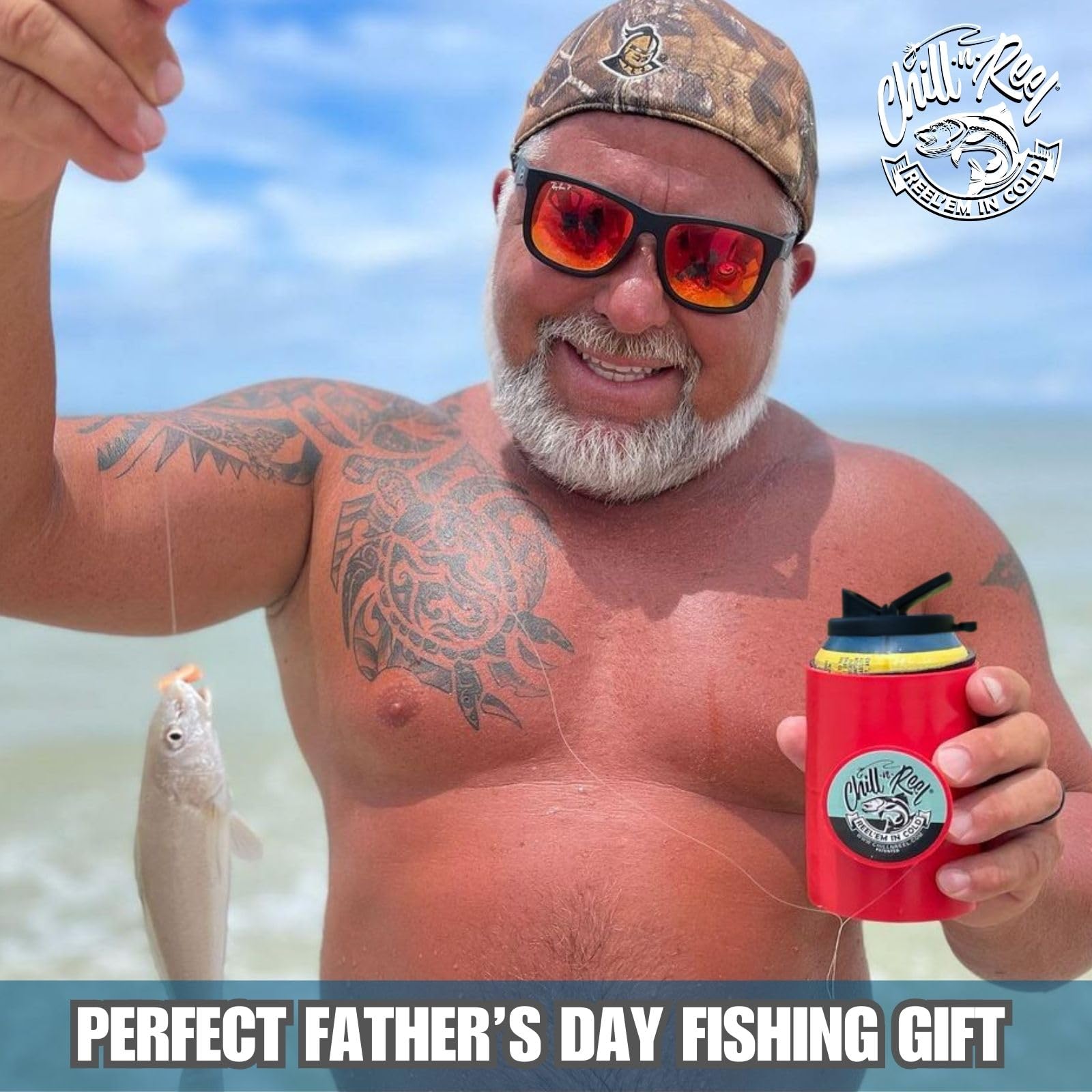 Chill-N-Reel included sinker ready for fishing on the go.