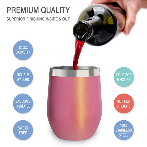 CHILLOUT LIFE double-wall insulation keeps drinks cold for hours.