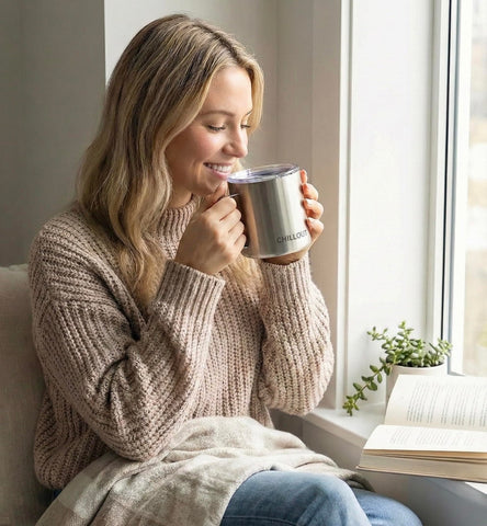CHILLOUT LIFE odorless, tasteless mug preserves flavor for any beverage.