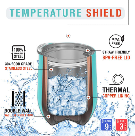 CHILLOUT LIFE dishwasher-safe tumbler for simple cleaning.