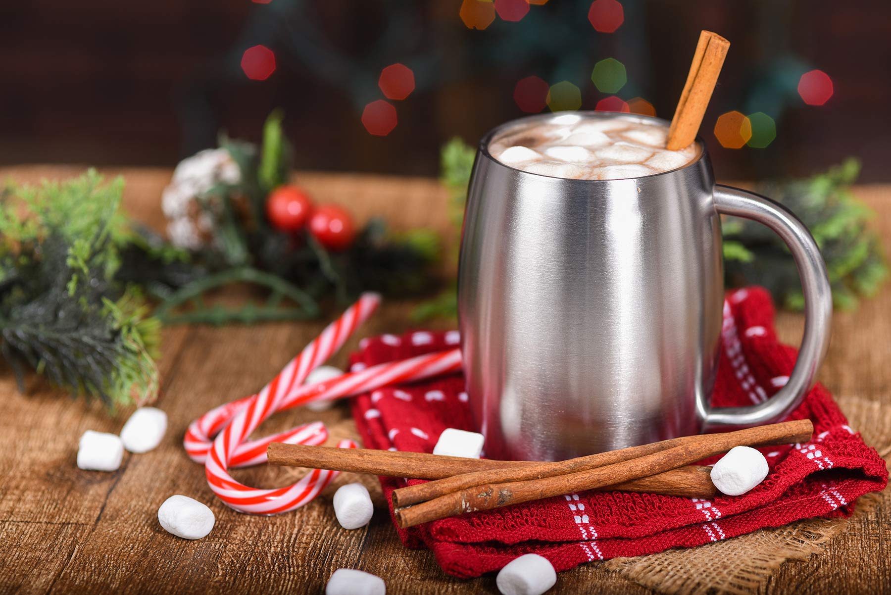 CHILLOUT LIFE dual-wall stainless steel mugs for long-lasting temperature