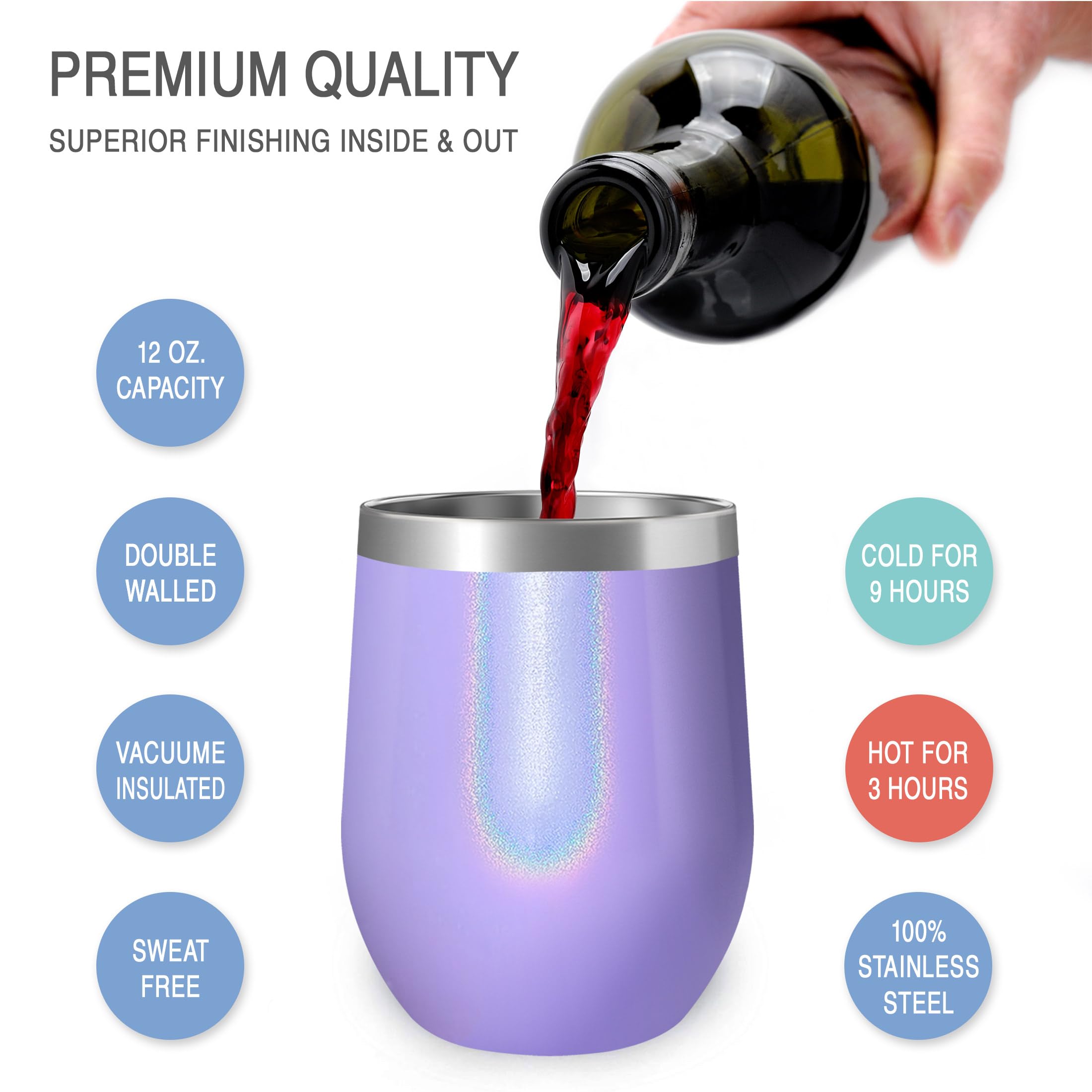 CHILLOUT LIFE gift-ready tumbler with vibrant purple sparkle for special occasions.