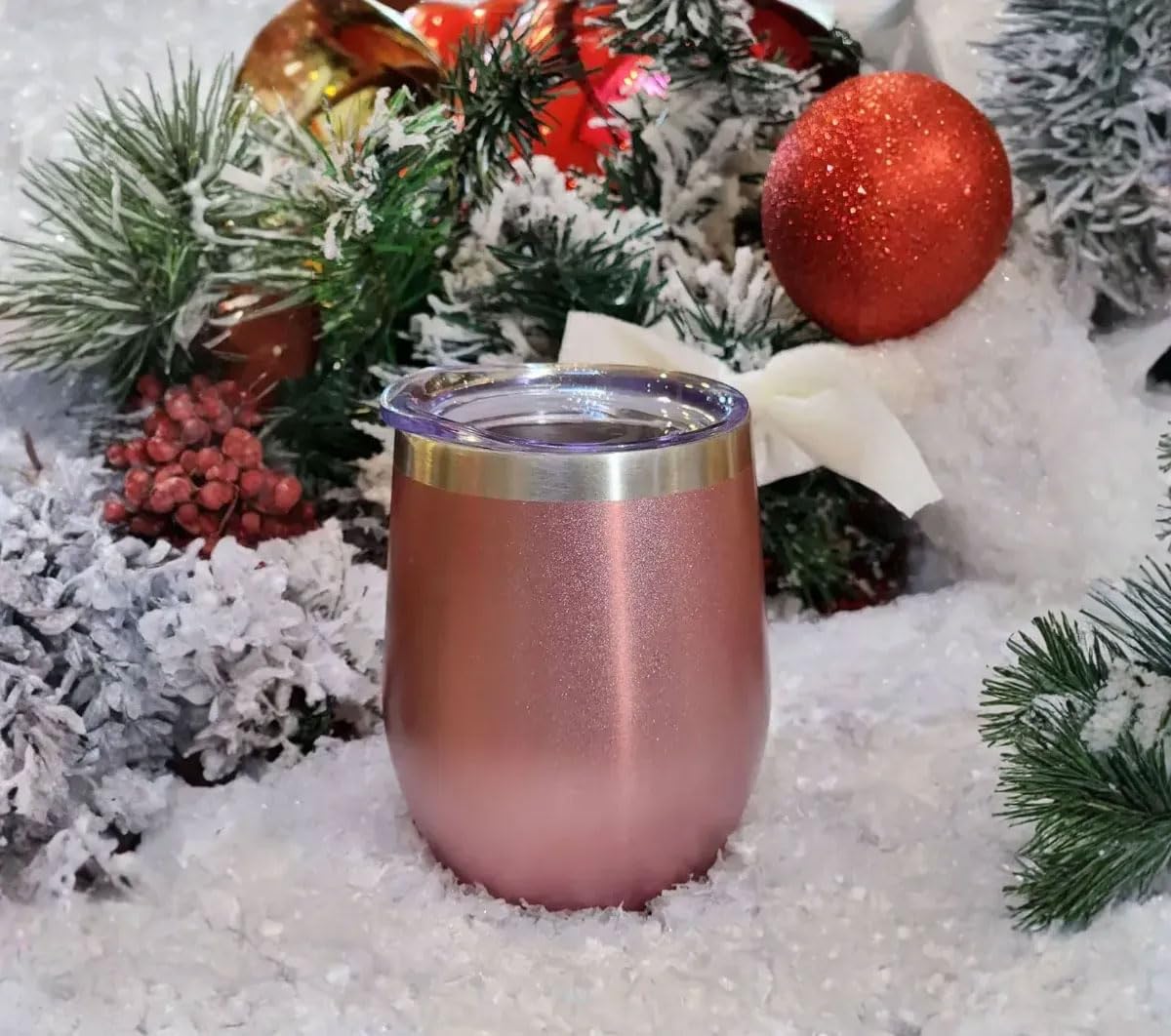 CHILLOUT LIFE powder-coated rose gold finish resists fading and chipping.