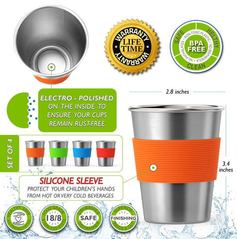 CHILLOUT LIFE 8oz cup with silicone lid enables spill-conscious sipping during adventures.