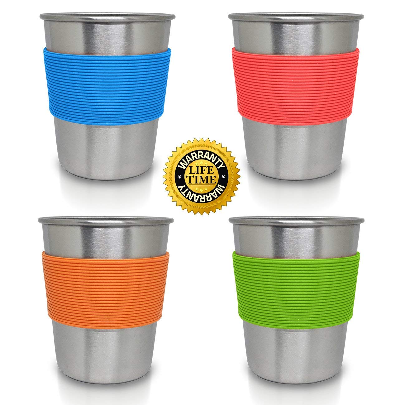 CHILLOUT LIFE stainless cups are kid-safe and easy to clean after meals or playdates.