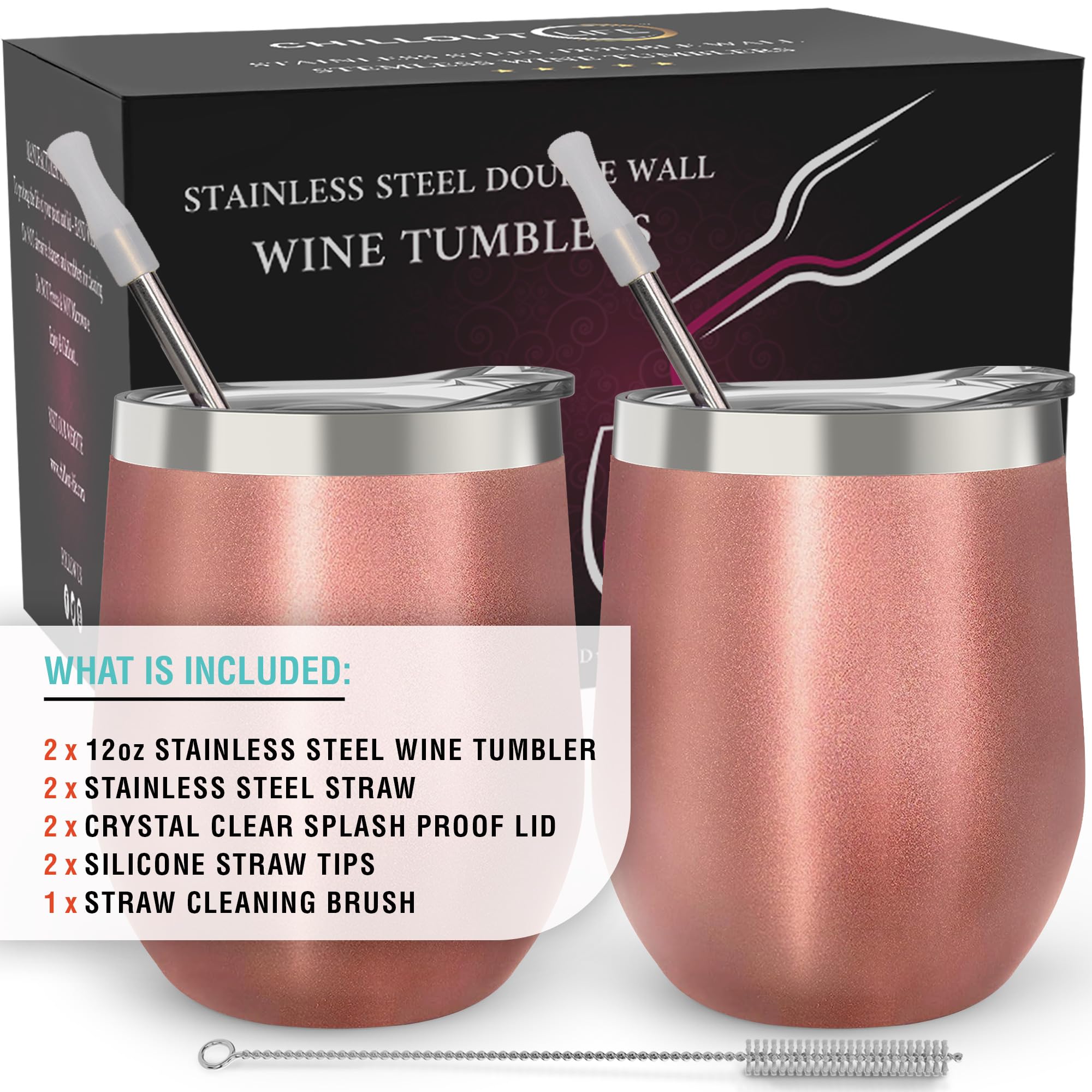 CHILLOUT LIFE unbreakable 304 stainless steel construction for lasting use.