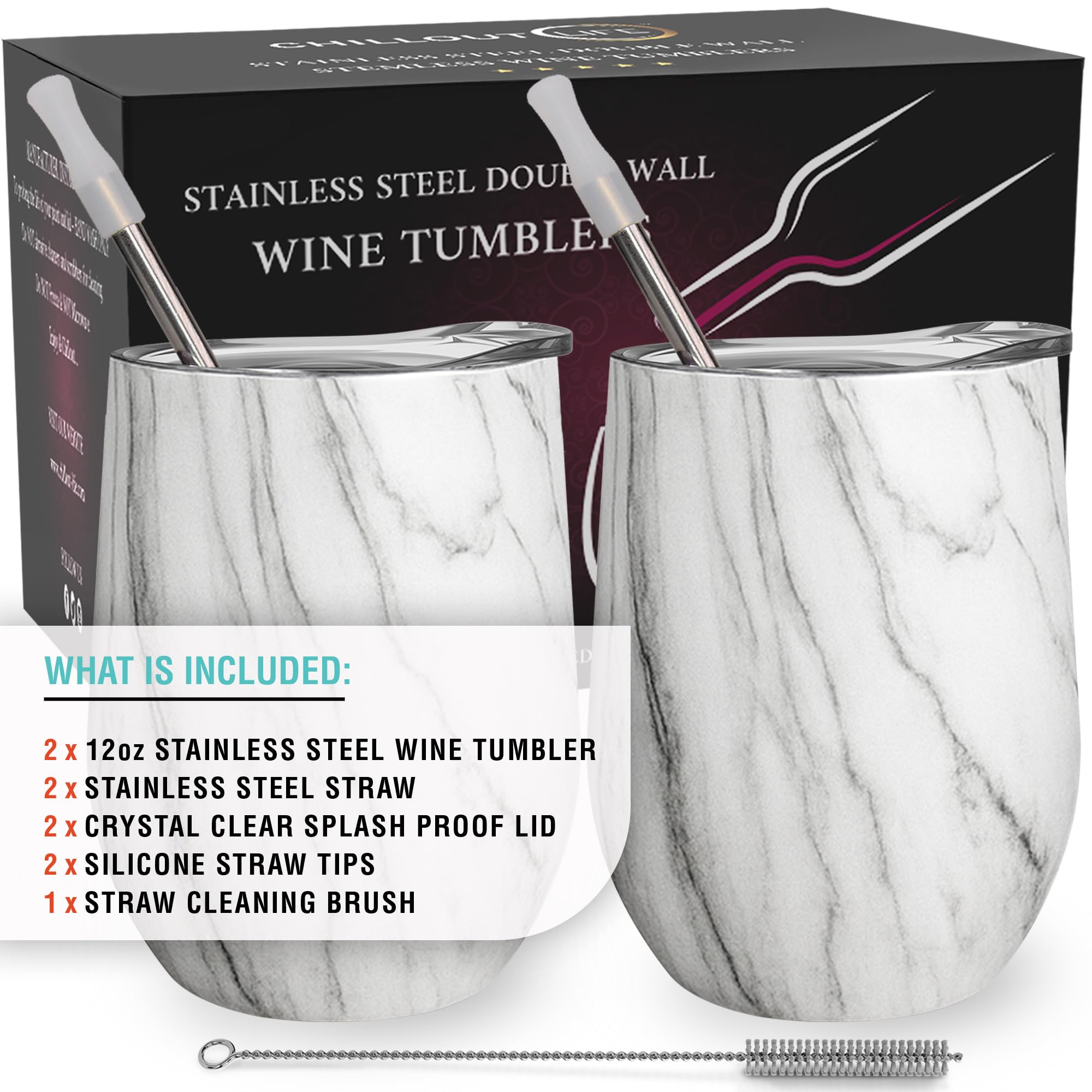 CHILLOUT LIFE unbreakable 304 18/8 stainless steel construction for durable everyday use