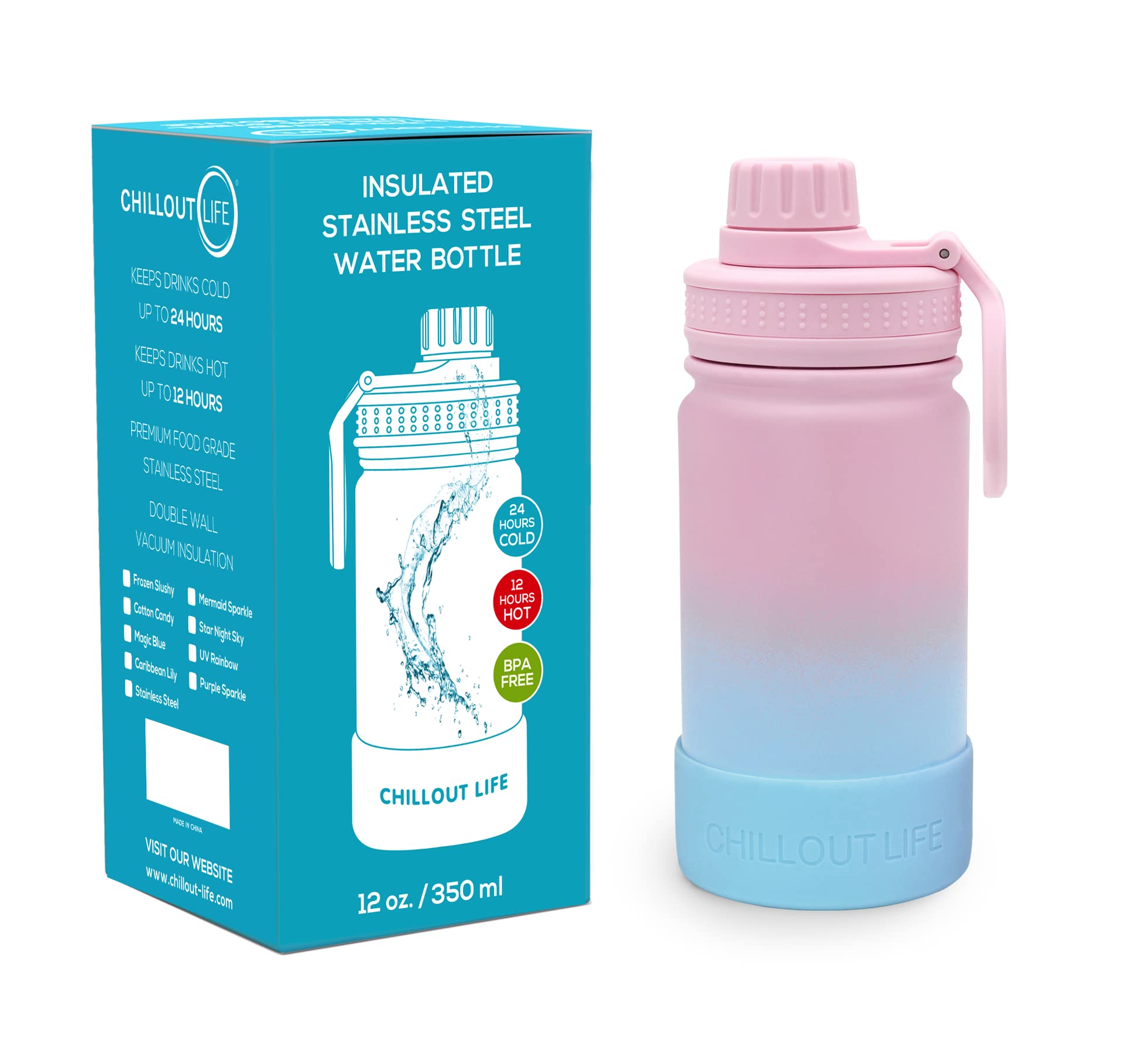 CHILLOUT LIFE waterproof stickers for personalizing bottles and notebooks