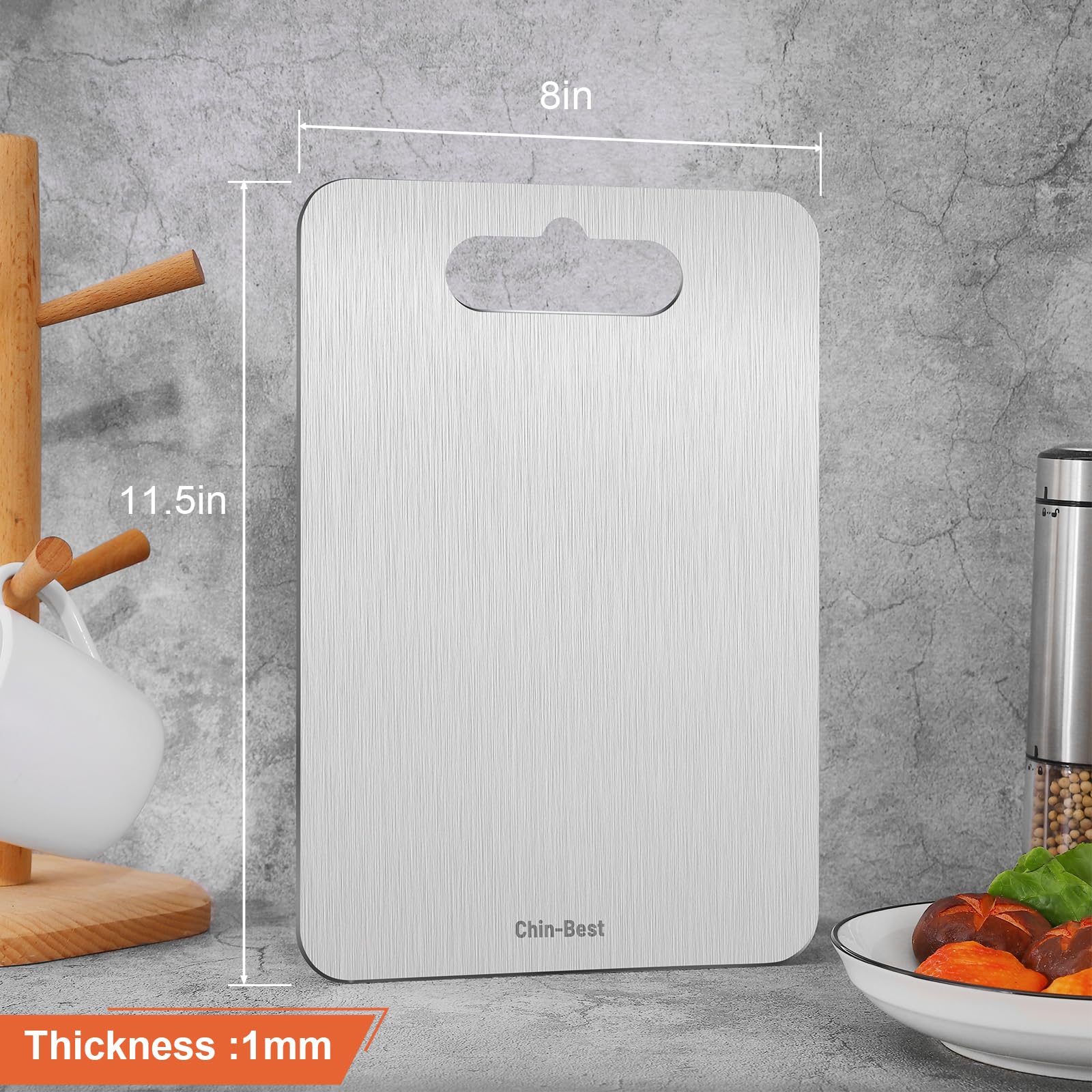 Chin-Best gift-worthy cutting board for chefs and home cooks.