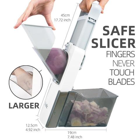 ChinKc Mandoline adjustable thickness dial enables precise slices