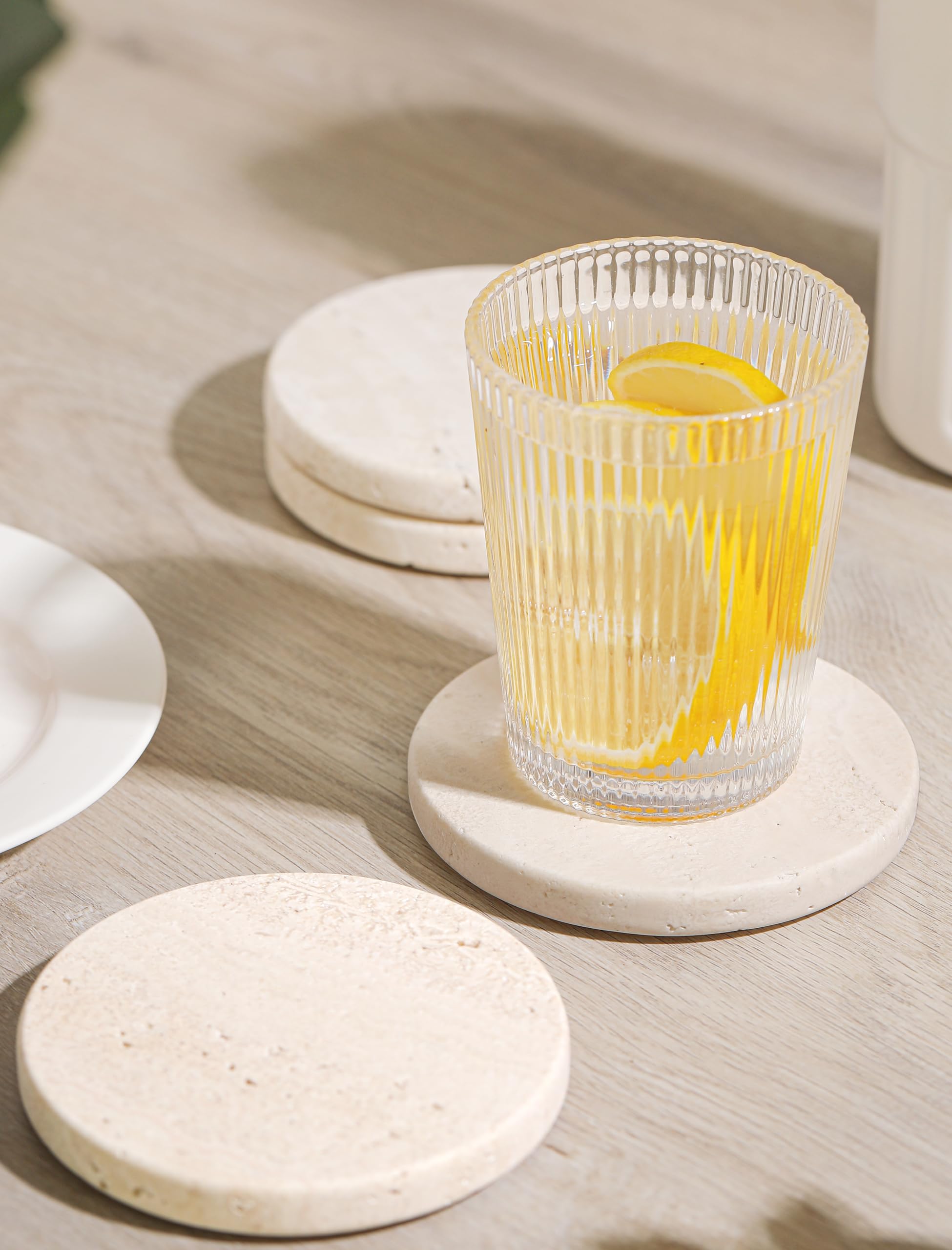 Chiseled ST DF SK coaster showing cork back for non-slip stability