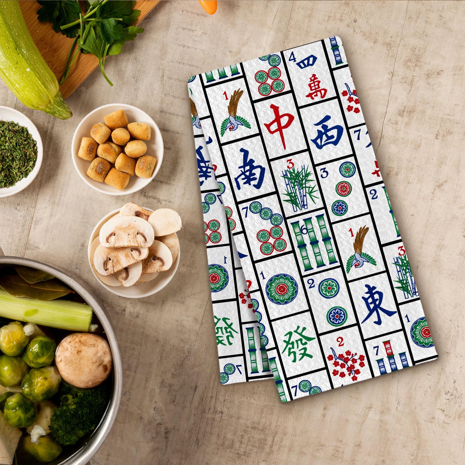 ChissNook Mahjong towel gift option, stylish present for weddings or housewarmings.