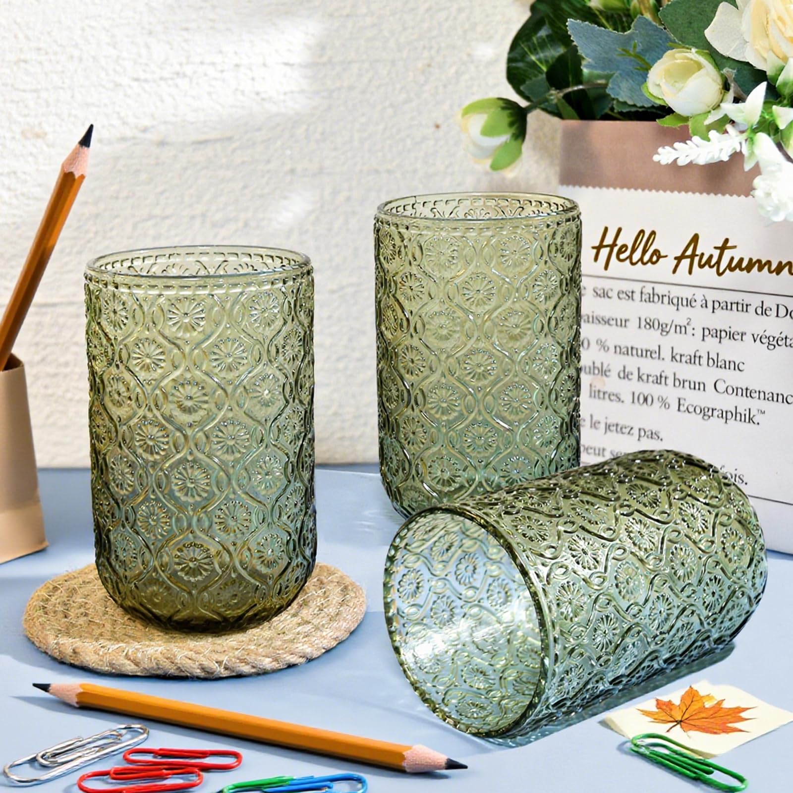 CHLJAR green glassware makes a thoughtful housewarming or birthday gift