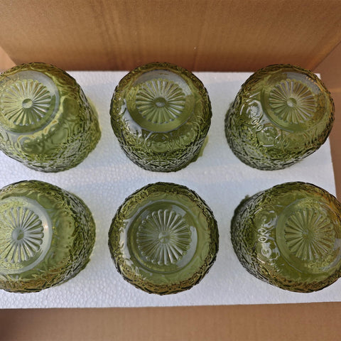 CHLJAR green hobnail tumblers ideal for mojitos and lemonade