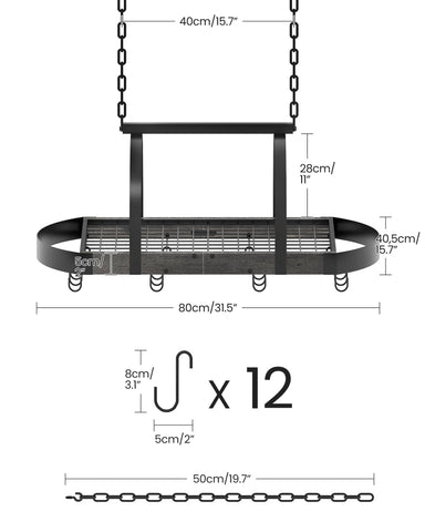 CHOEZON Heavy-duty Chains provide sturdy support up to 50 lb.