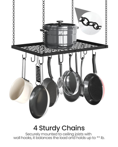 CHOEZON pot rack installation includes parts and clear instructions