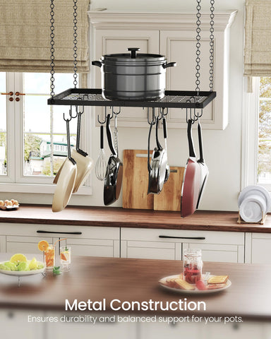 CHOEZON pot rack mesh shelf keeps pots neatly stored and accessible