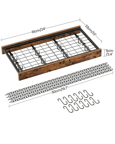 Space-saving design optimizes overhead area for pots and decor alike with CHOEZON.