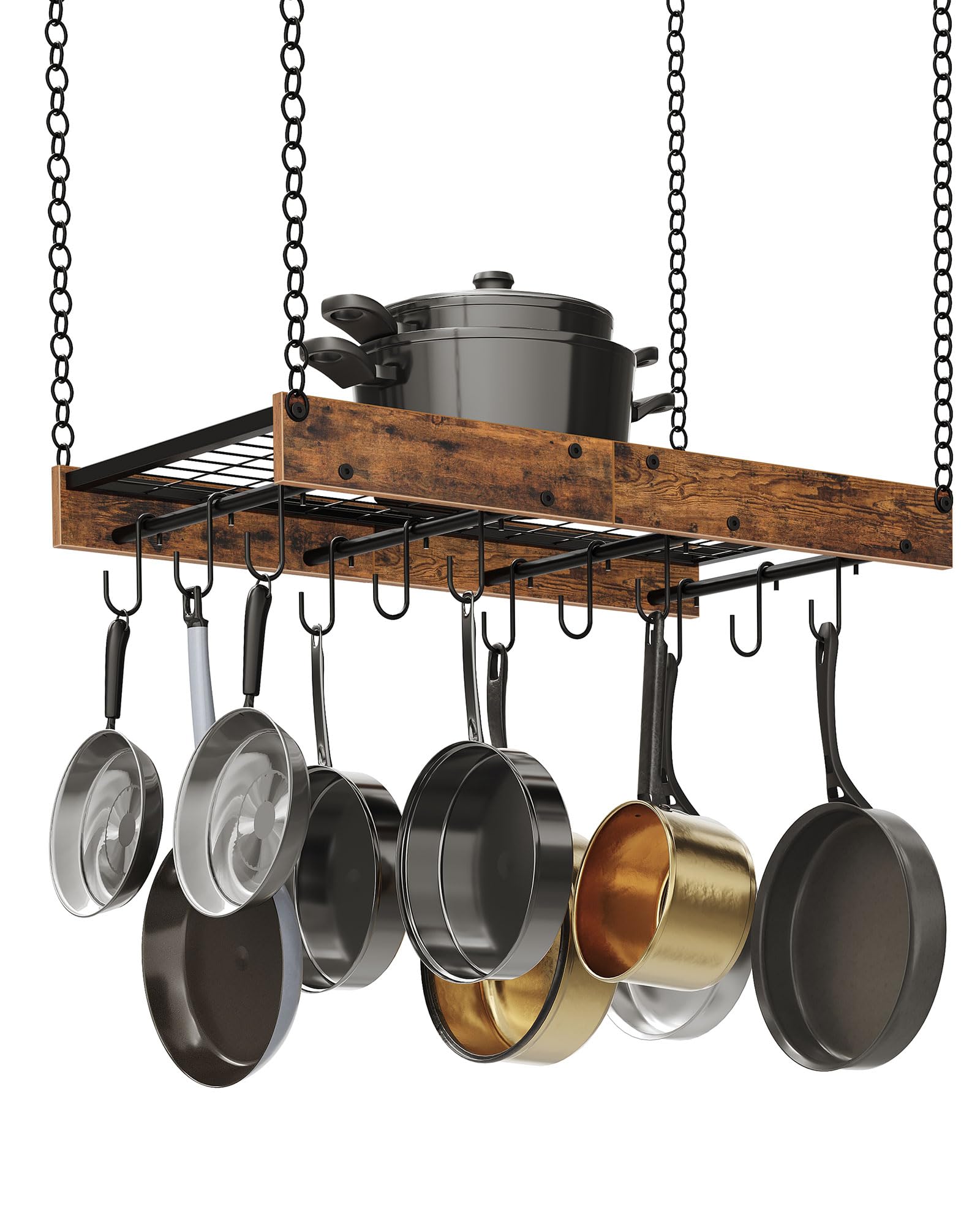 Versatile CHOEZON hanging rack fits kitchen, dining hall, or entryway for plants.