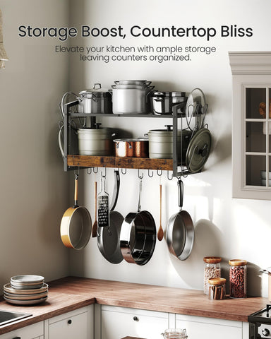 CHOEZON wall-mounted setup for efficient kitchen organization.
