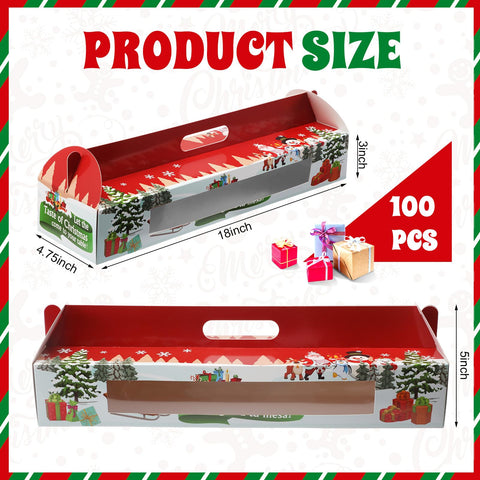 Cholemy Christmas bread box with handle for easy holiday transport.