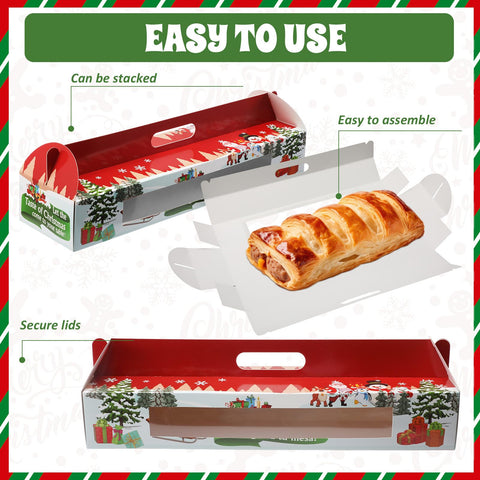 Cholemy paperboard bakery box shows large 18-inch loaf storage.